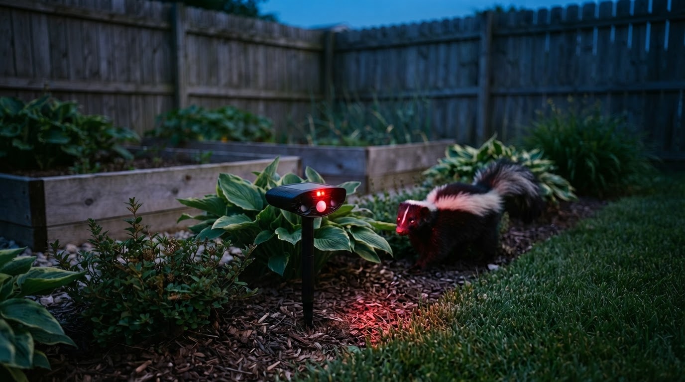 Do Solar Animal Repellent lights stop skunks at night?