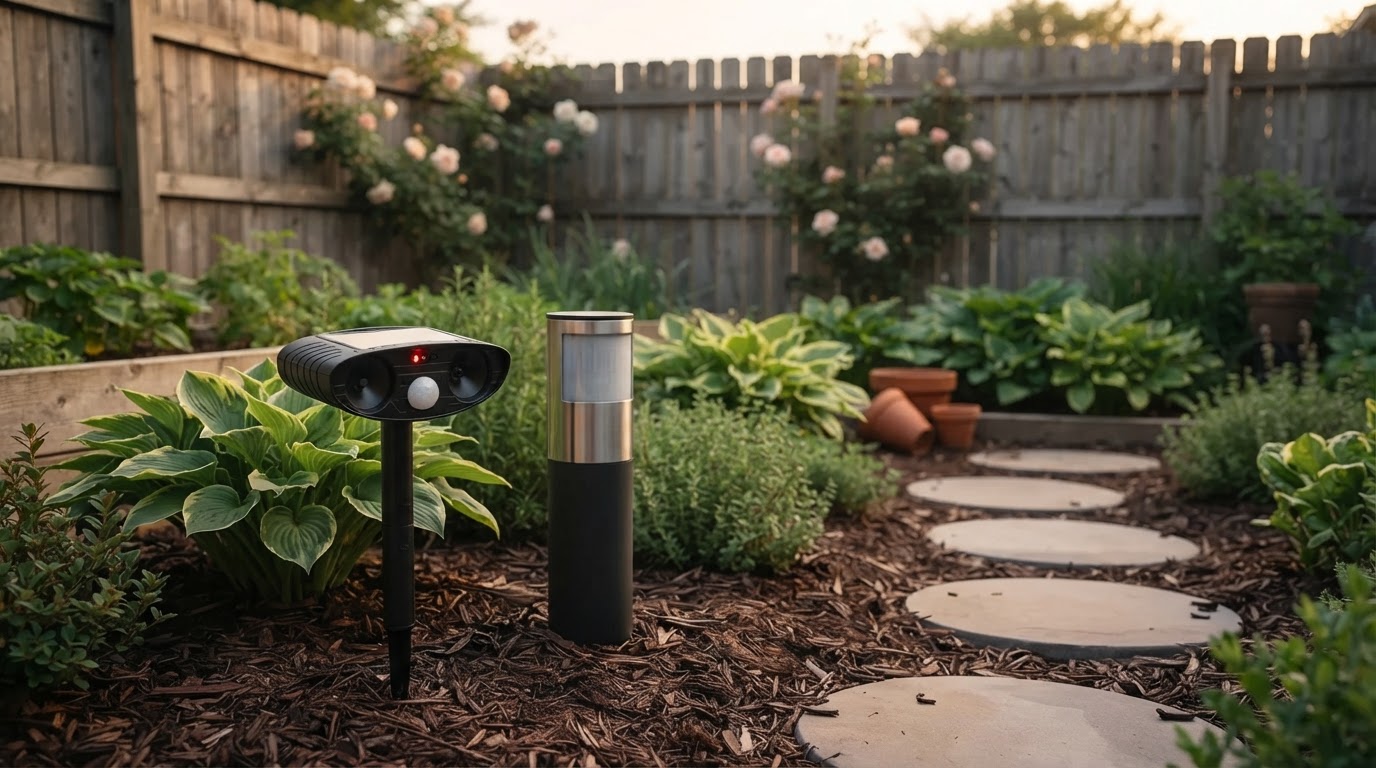 Solar Animal Repellent Standards for Garden Cat Control
