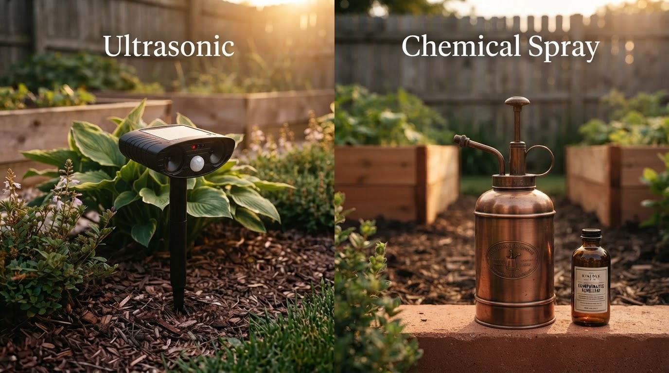 Ultrasonic Animal Repellers vs Chemical Sprays