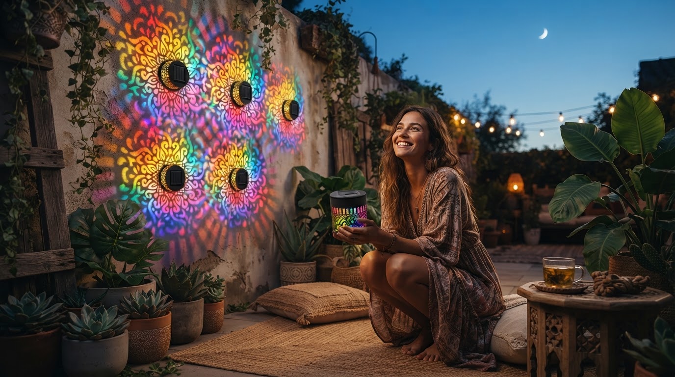 Solar Mandala Lights: A 4-Step Boho Garden Design Framework