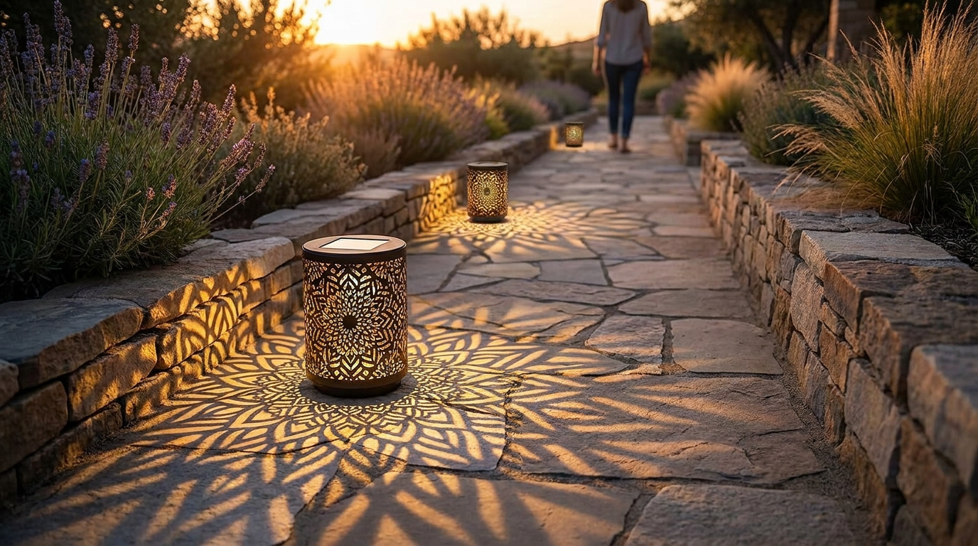 Which Solar Mandala Lights produce the best path shadows?