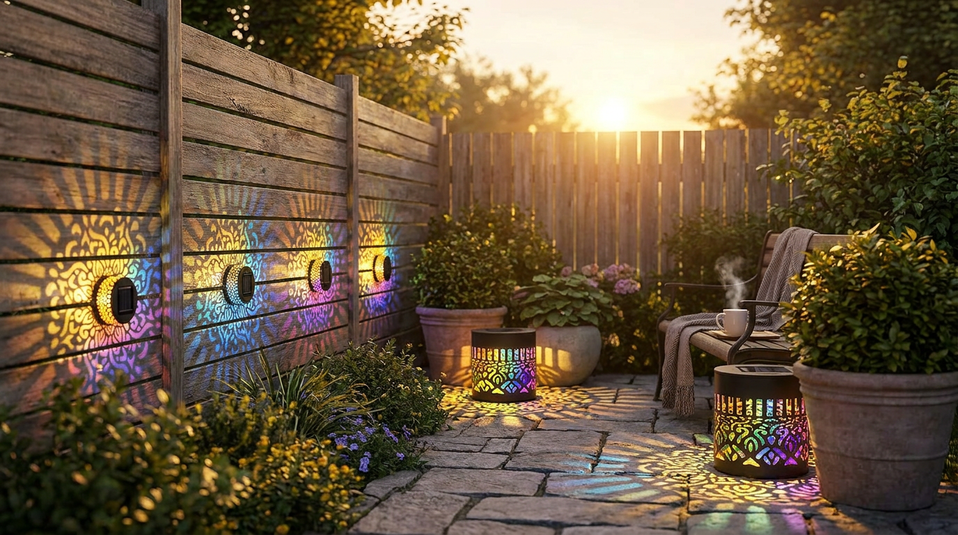 How do Solar Mandala Lights perform in outdoor gardens?