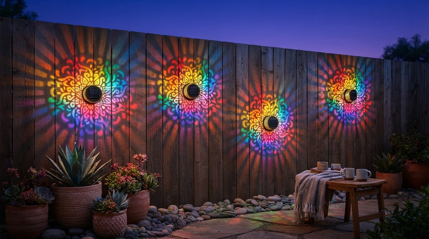 How to Position Solar Fence Lights for Optimal Projection Effects
