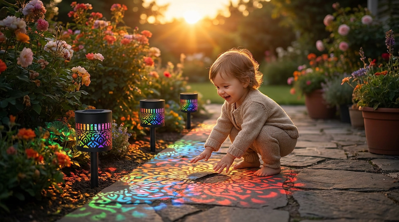 How do I install Solar Mandala Lights for path patterns?