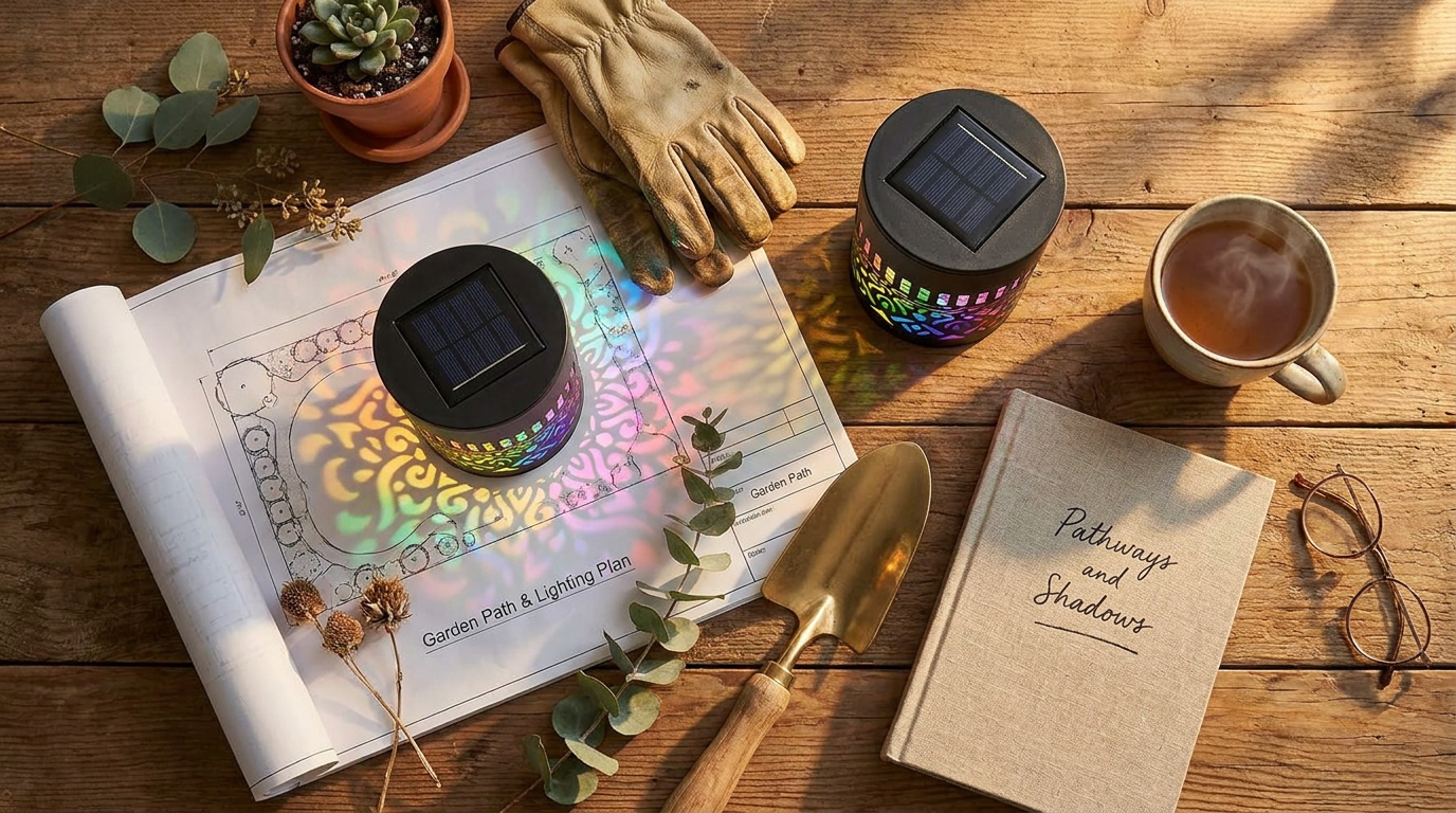 Mapping Solar Mandala Lights for Path and Garden Design