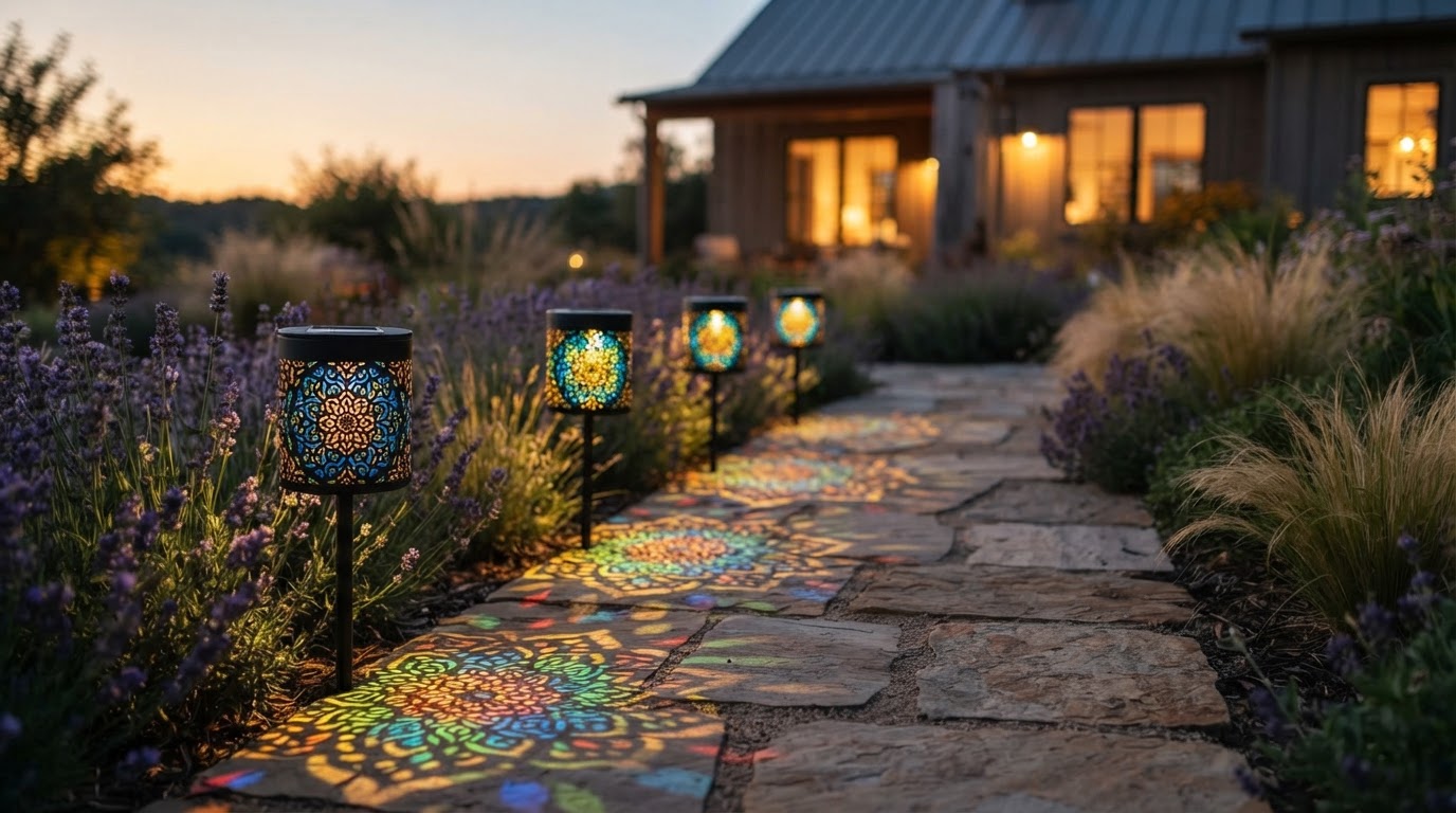How do Solar Mandala Lights garden stakes perform?
