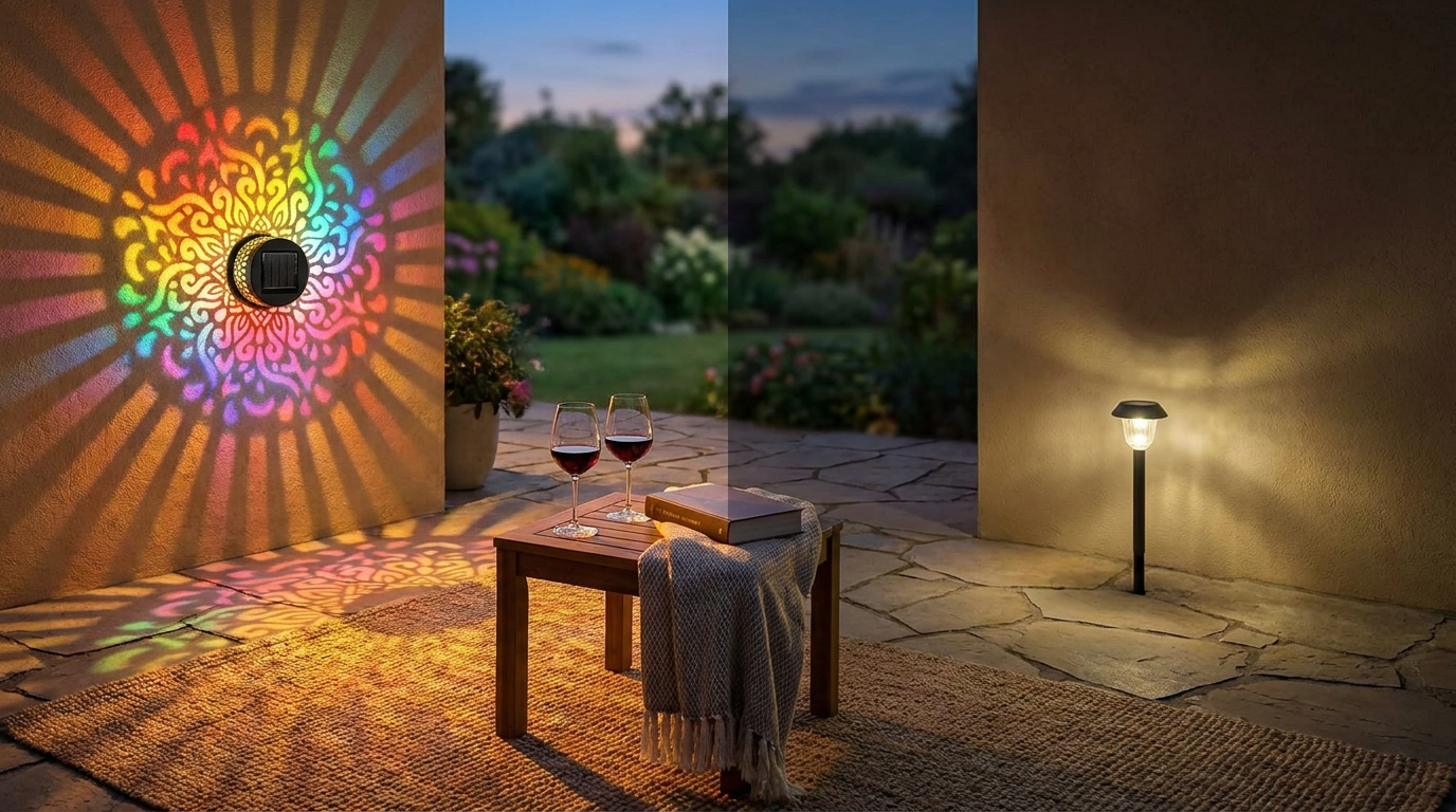 Why choose Solar Mandala Lights for outdoor projection?