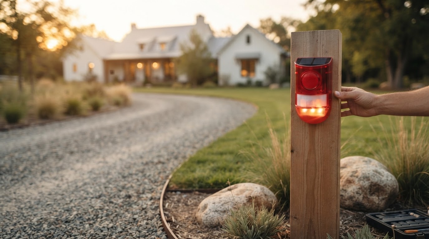 Solar Motion Alarm Field Test for Driveway Access