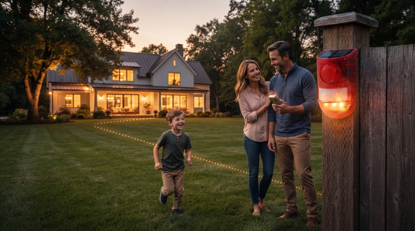 How to set up a Solar Motion Alarm perimeter?