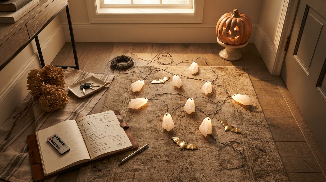 How Spooky Strings Lights Transformed My Dark Hallway