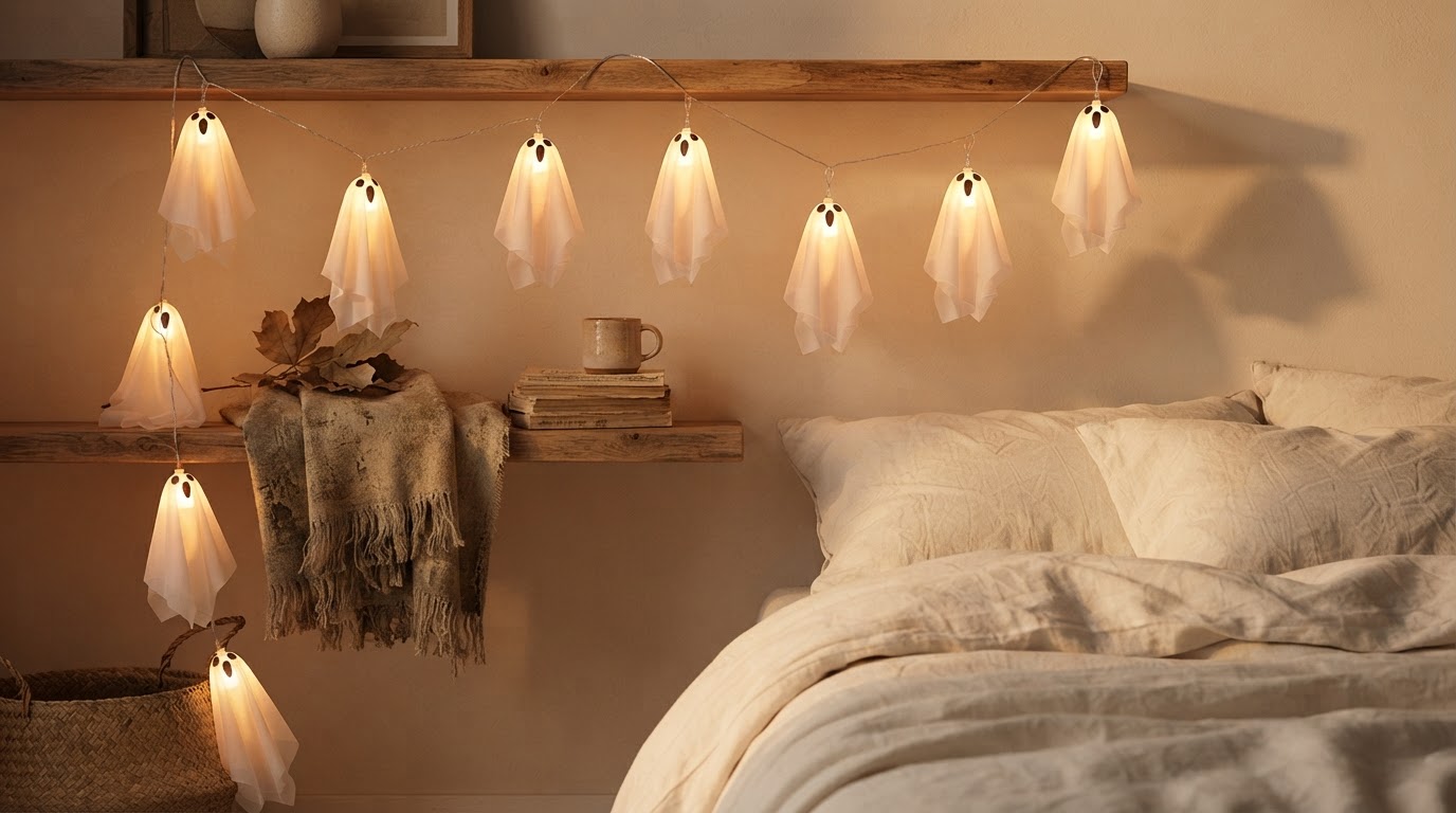 Why choose Spooky Strings Lights for bedroom ghost motifs?