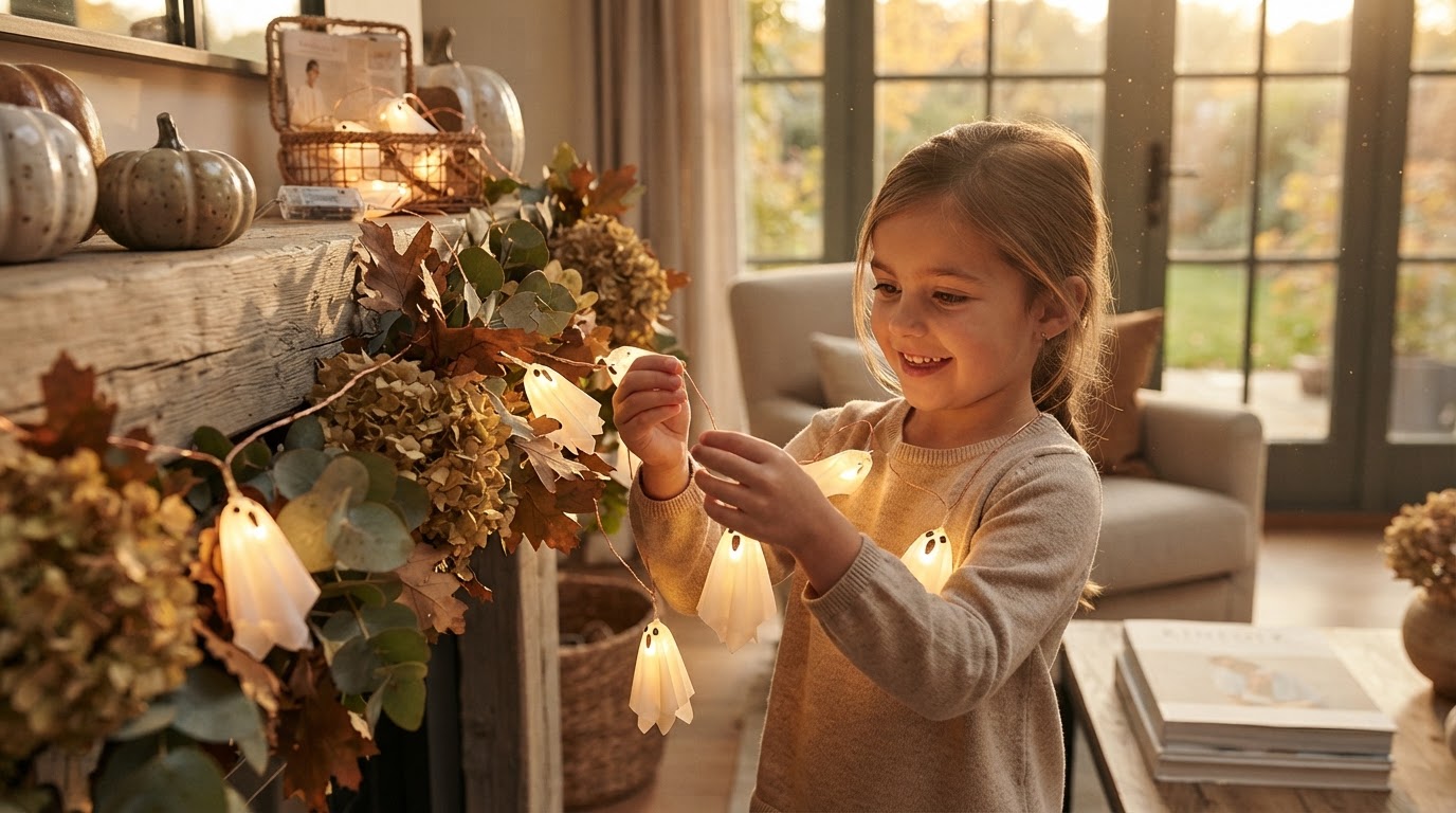 How do I style Spooky Strings Lights as fairy lights?