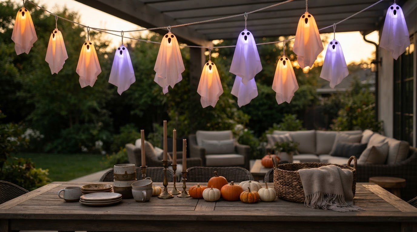 Why use orange and purple LED Spooky Strings Lights?