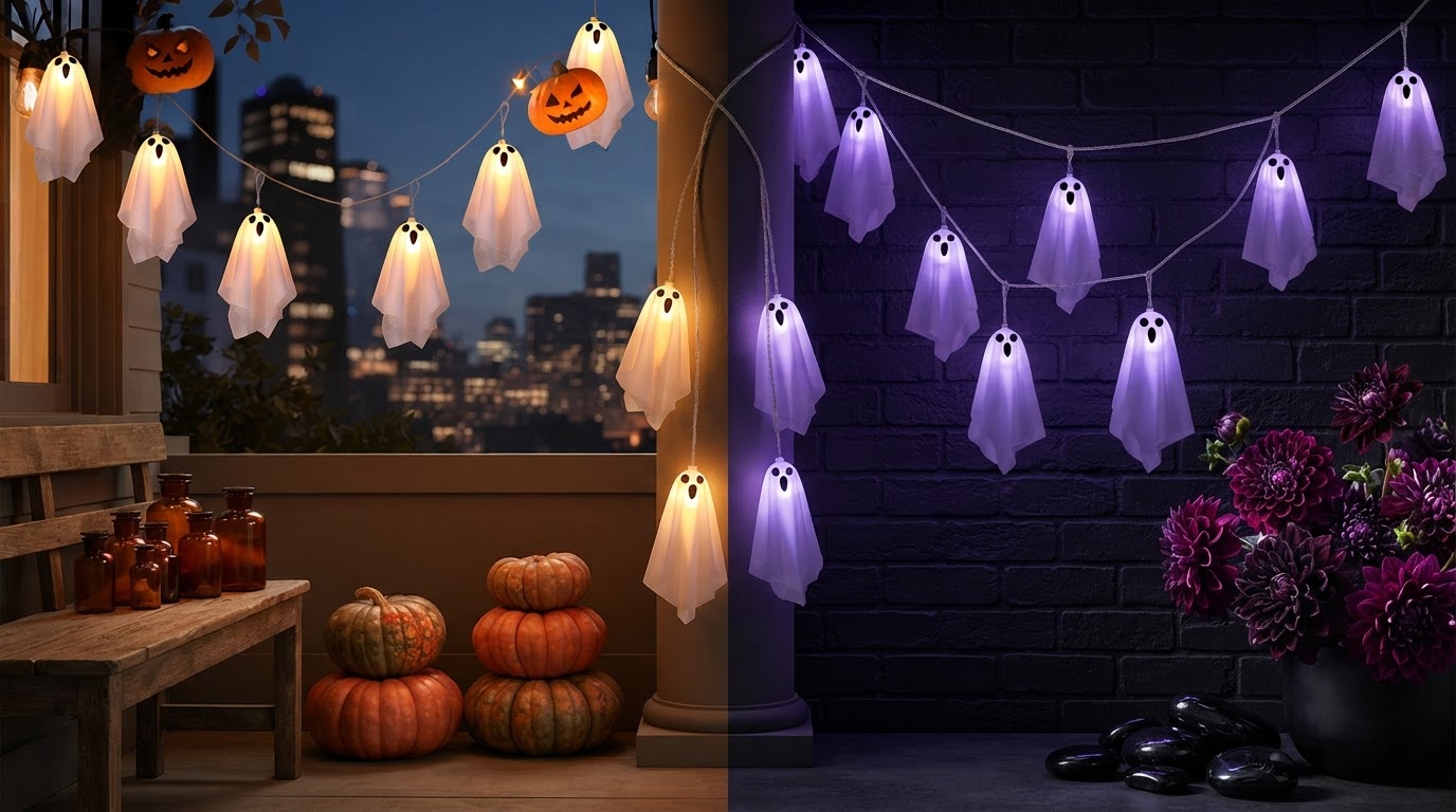 Why use orange and purple Spooky Strings Lights?
