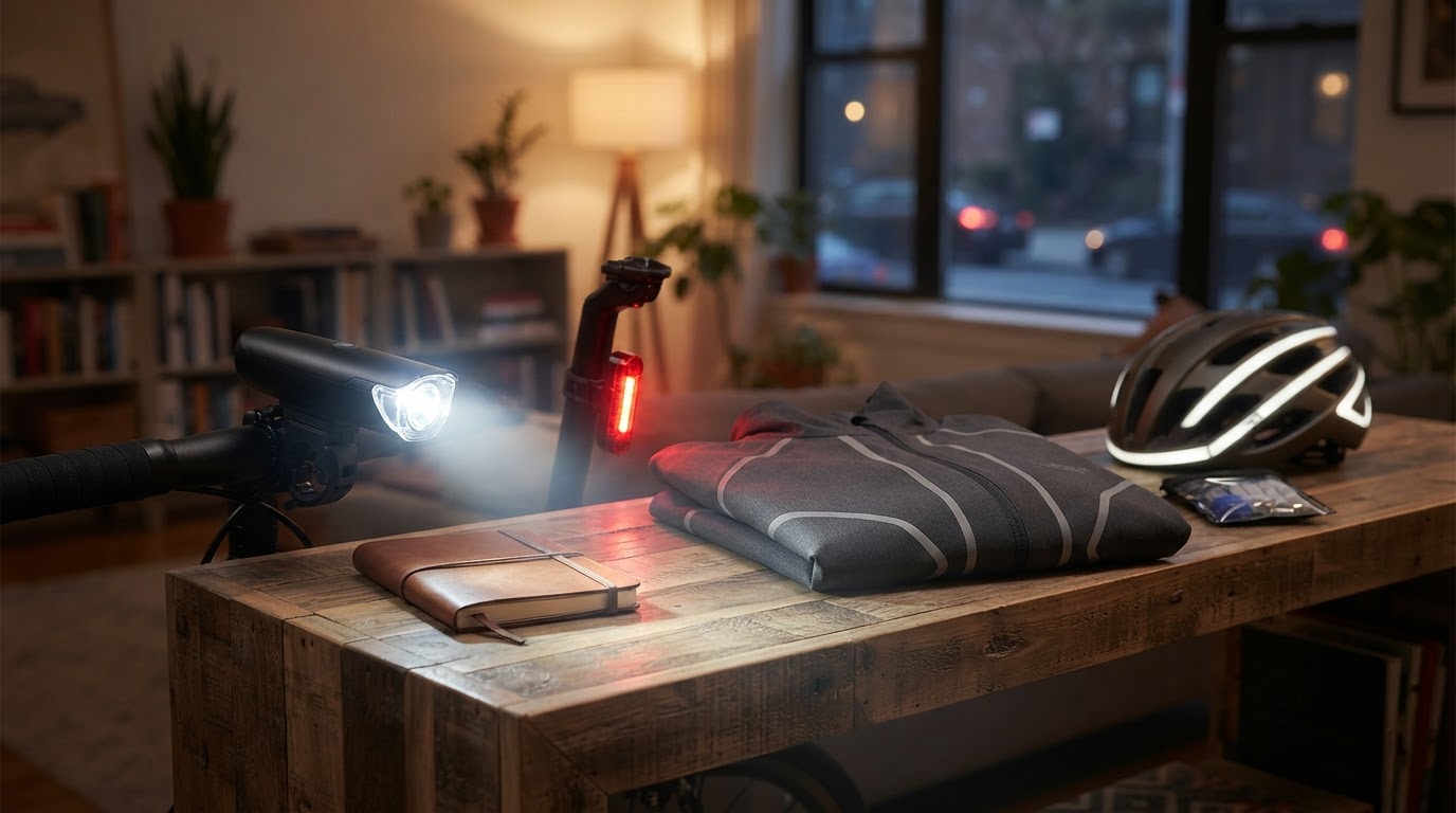 What is the Rideluminate standard for bicycle night safety gear?