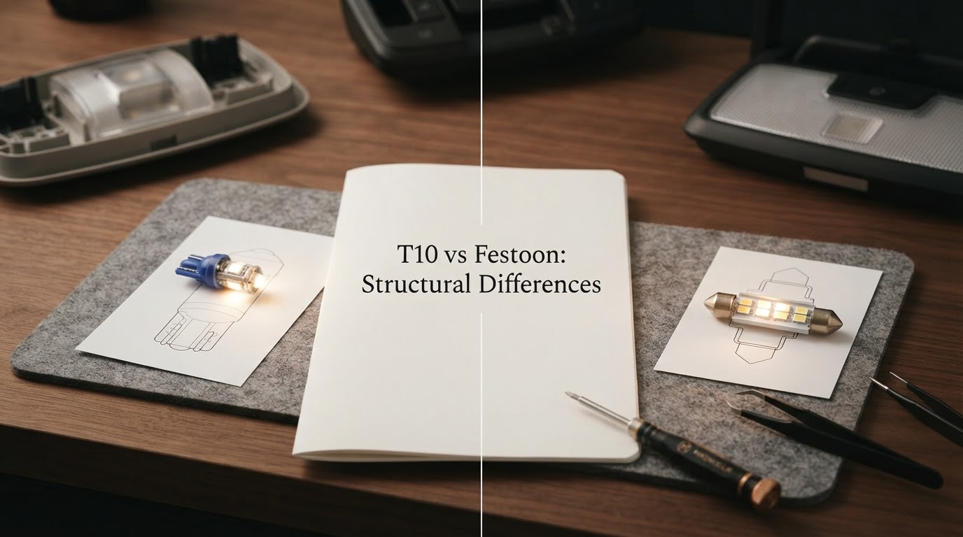T10 vs Festoon LED Bulbs: Differences & Vehicle Fitment Guide