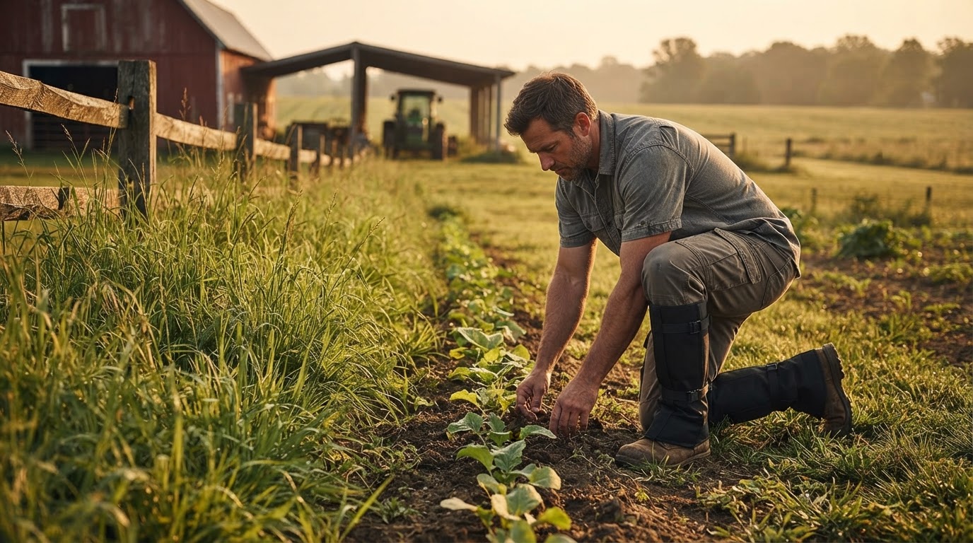 Farm Safety Gear and Trail Guard Gaiters for Workers