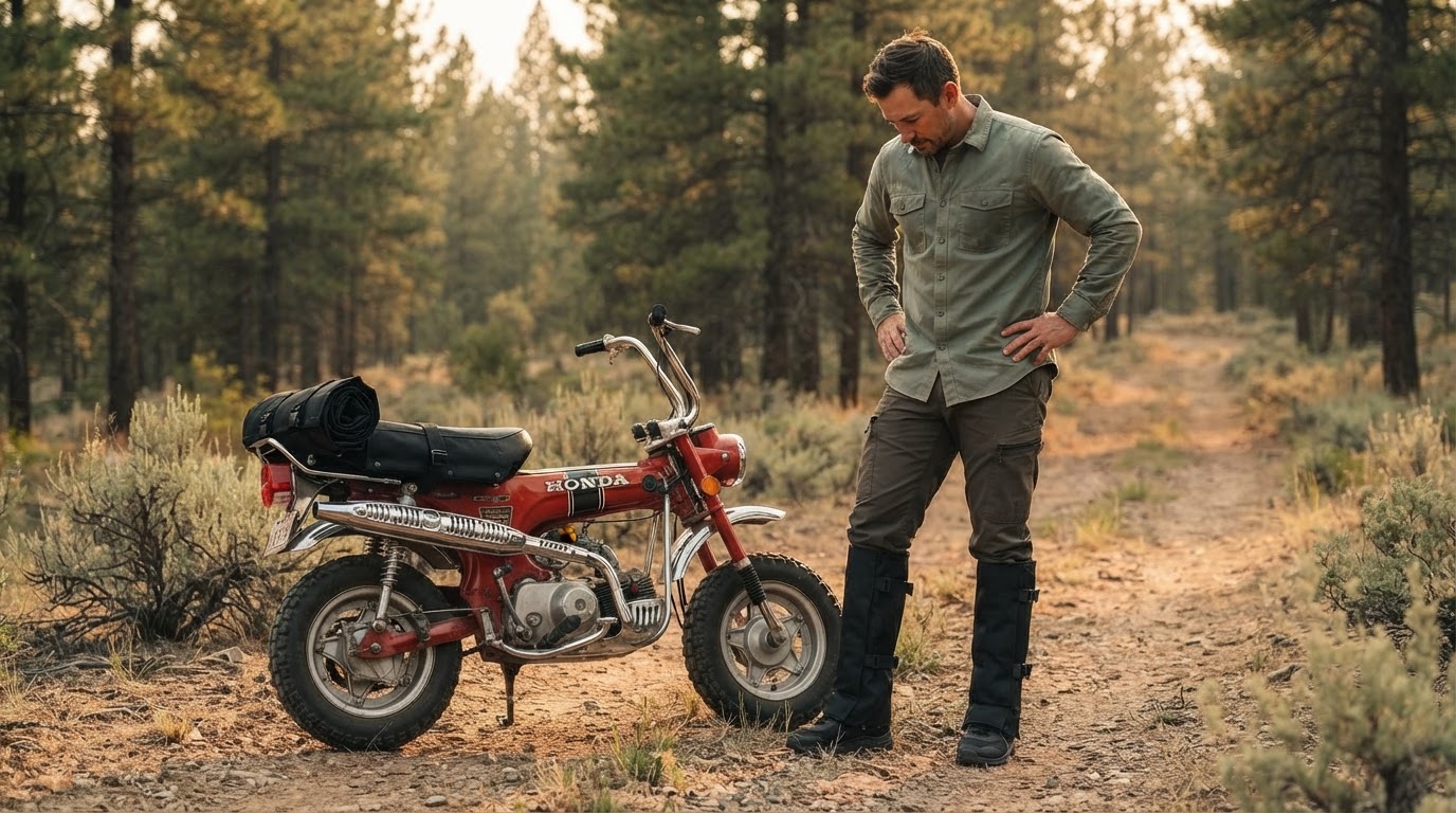 Trail Guard Gaiters for Vintage Honda CT70 Trail Riders