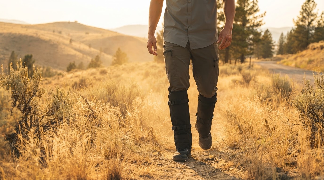 Summer Hiking Safety and Trail Guard Gaiters Performance