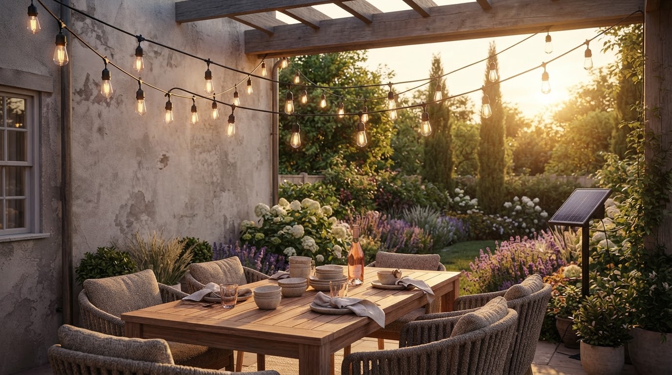 What defines commercial grade Outdoor Solar String Lights?