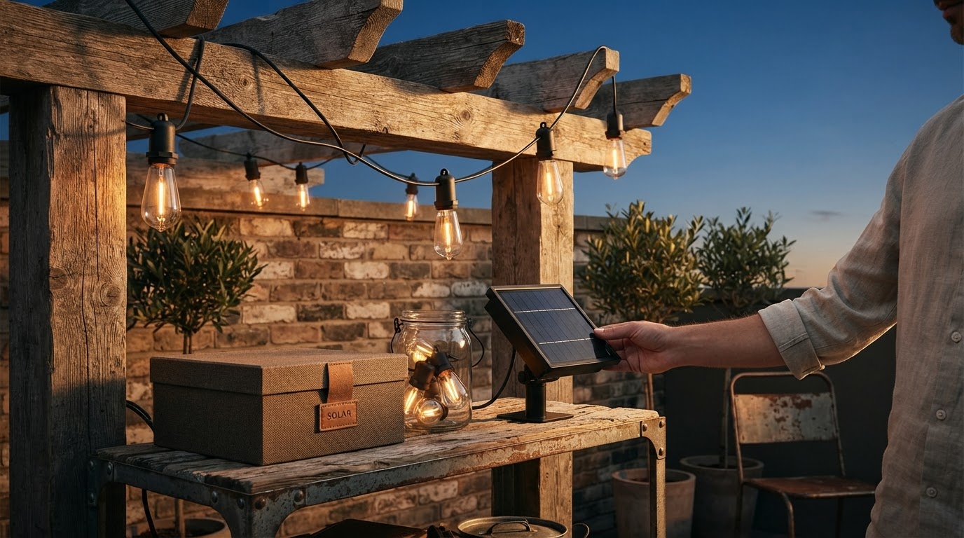 Can Outdoor Solar String Lights achieve an industrial look?