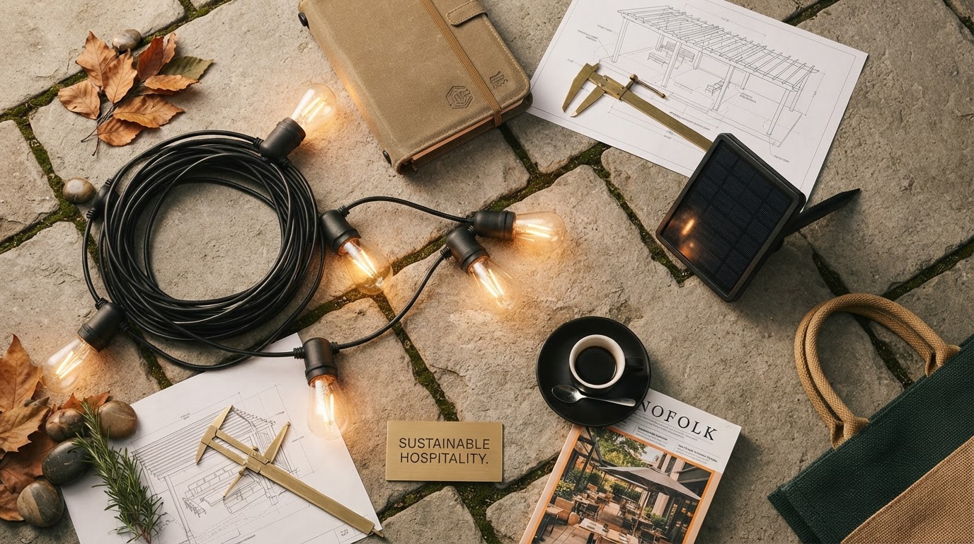 Outdoor Solar String Lights for Commercial Spaces