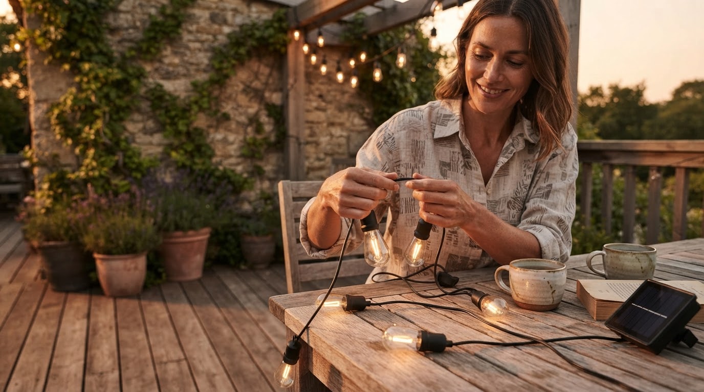 Optimizing Warm White Outdoor Solar String Lights for Decks