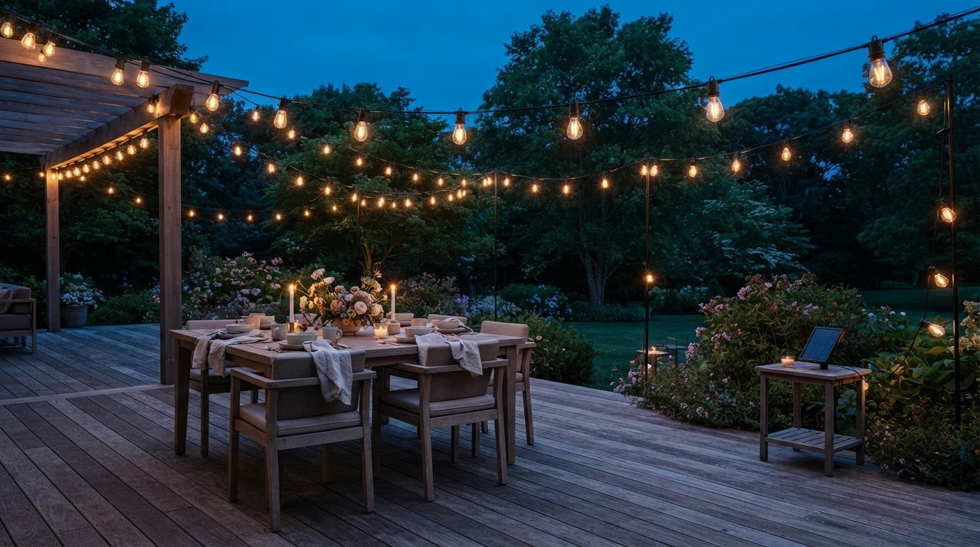Can Outdoor Solar String Lights cover 50ft with Edison bulbs?