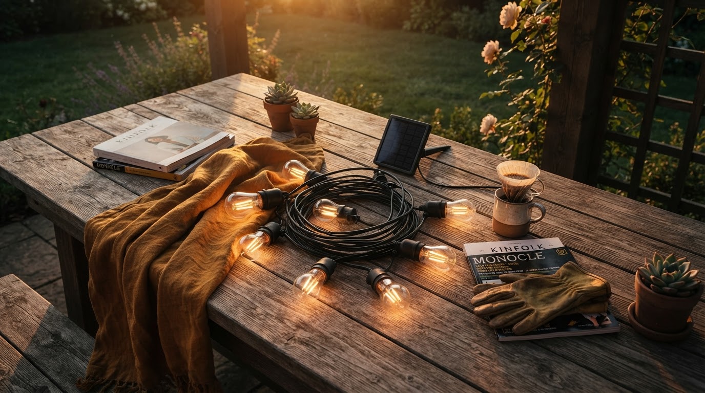 Outdoor Solar String Lights for Weatherproof Gazebos