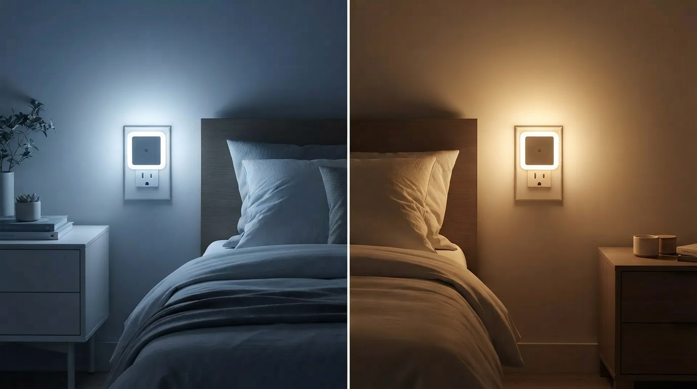 Blue Light vs Warm White Night Lights: Which Is Better for Evening Use?