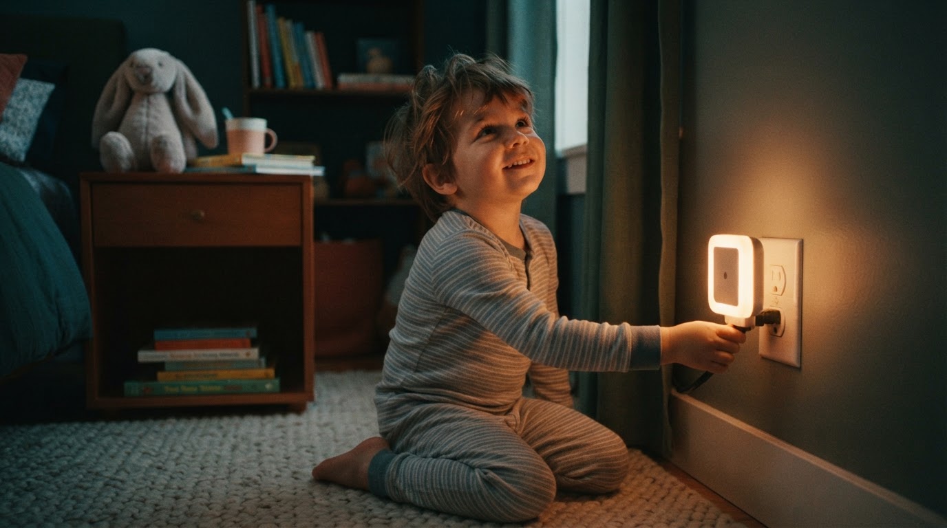 How does the Soft Glow Nights lamp support sleep?