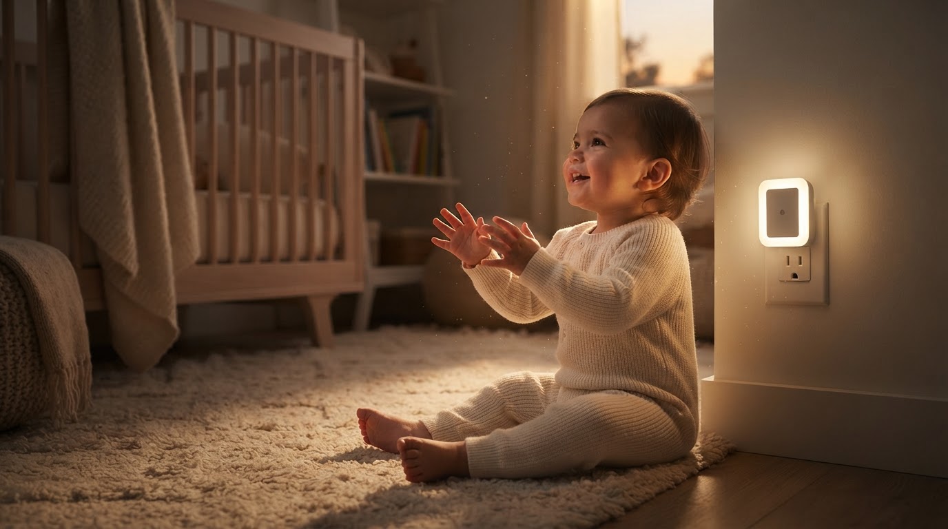 How do I set up a Soft Glow Nights warm white nursery?