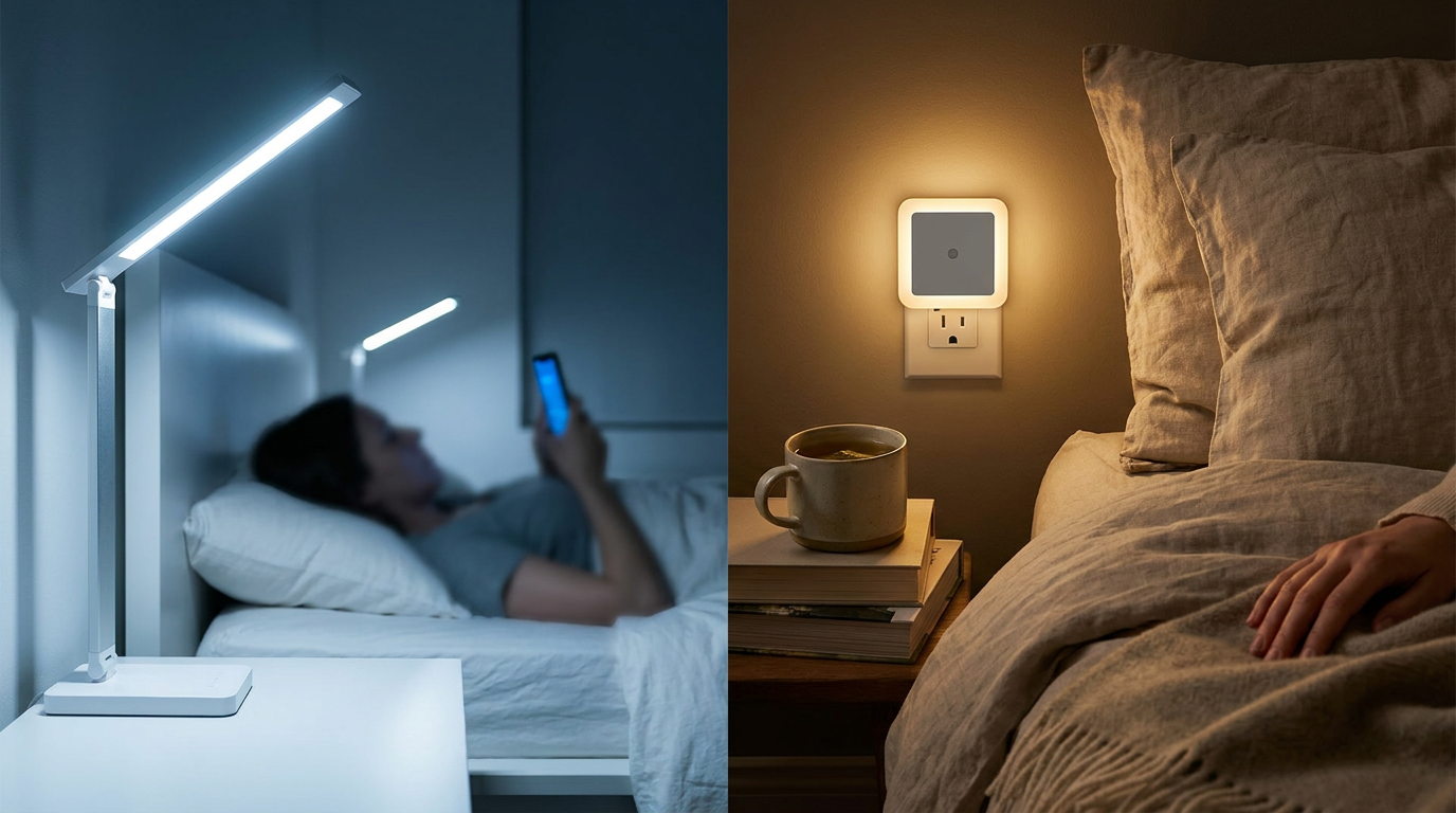 Soft Glow Nights and the Warm Light Spectrum Shift