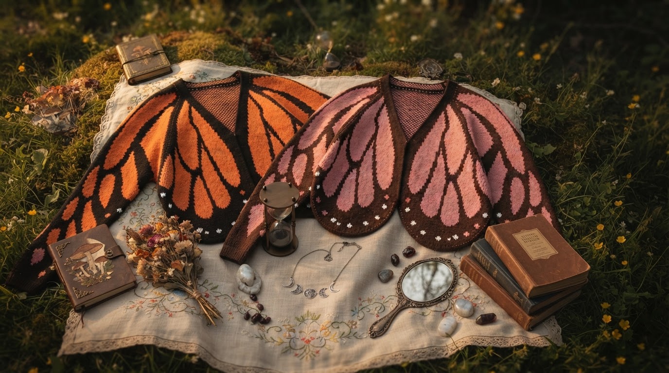 Styling the Butterfly Wing Cardigan for Fairycore Aesthetics