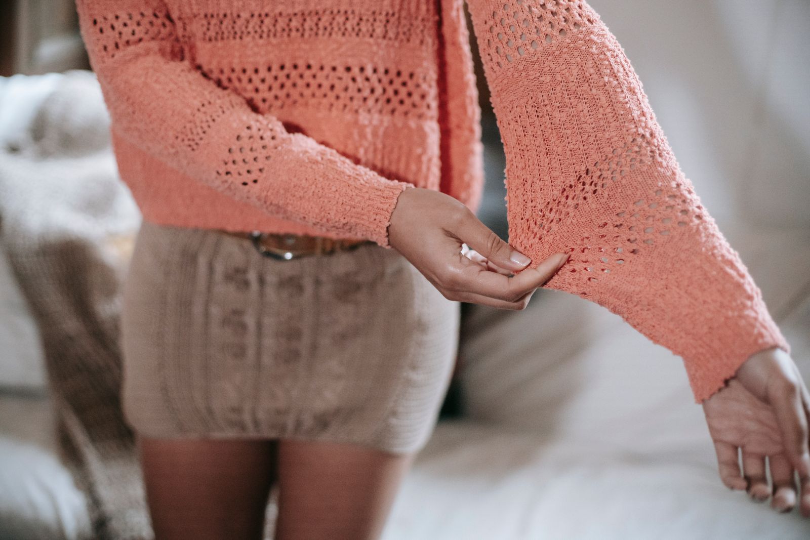 High-Waisted Skirts vs. Tailored Trousers: Which Silhouette Best Complements a Short Batwing Cardigan?
