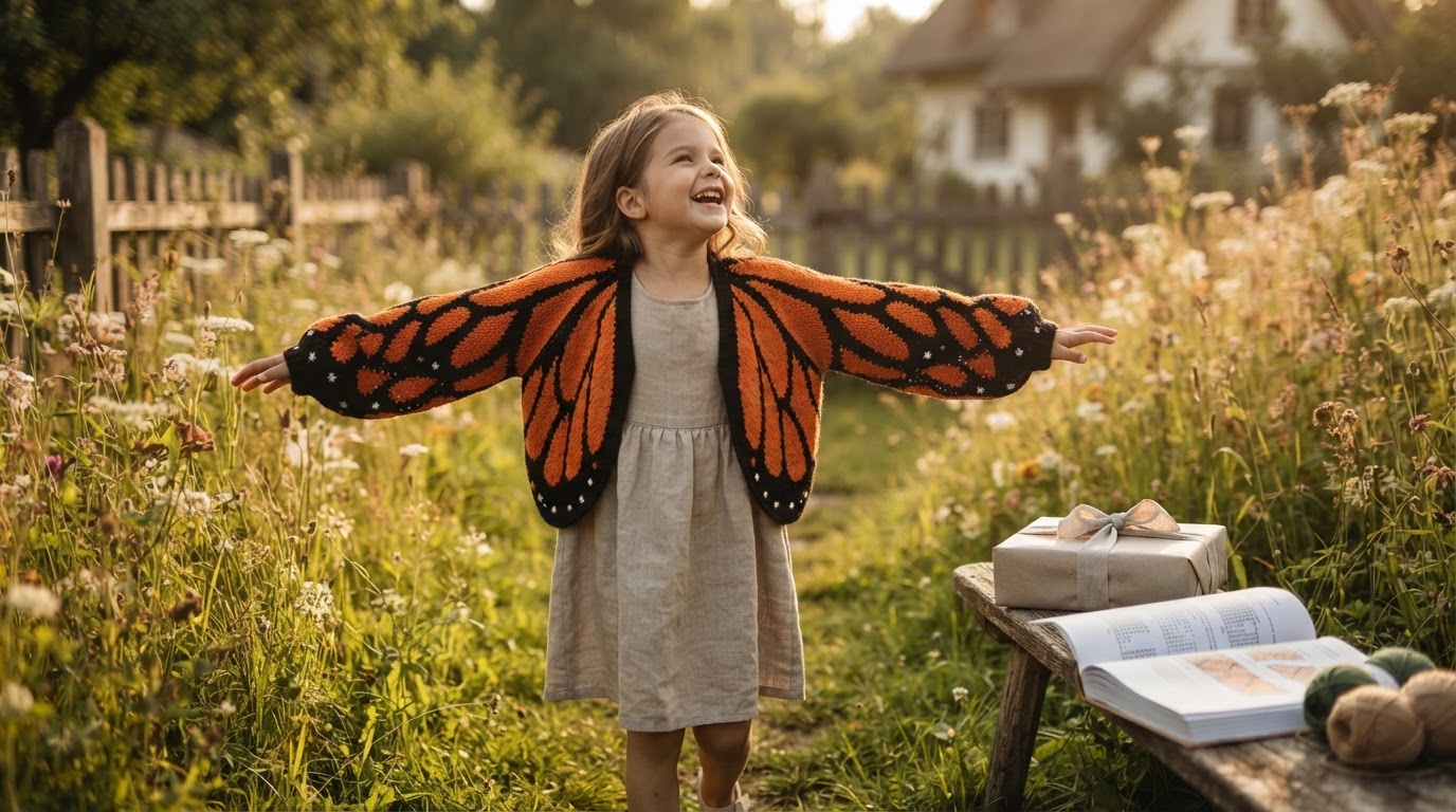 How do you crochet a Butterfly Wing Cardigan?