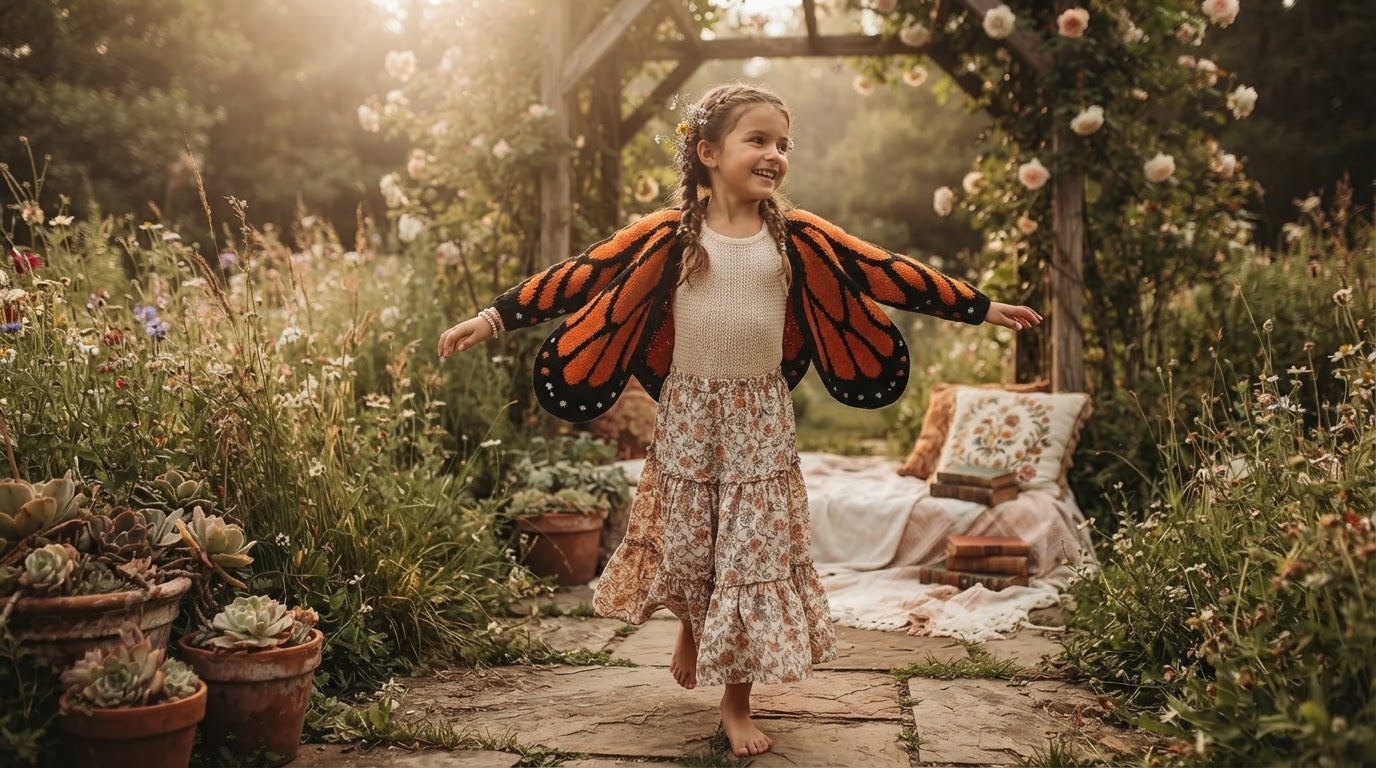 How do you style a Butterfly Wing Cardigan for boho looks?