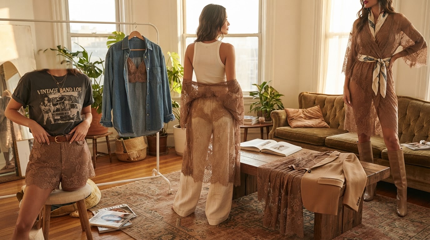 5 Chic Ways to Wear Sheer Lace Sleepwear Outside the Bedroom