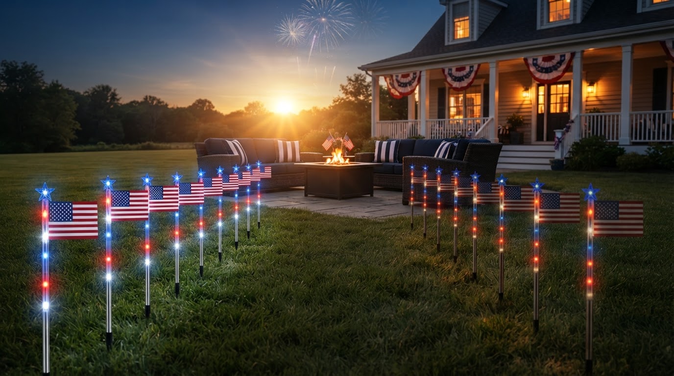 American Flag Solarlights Performance Comparison
