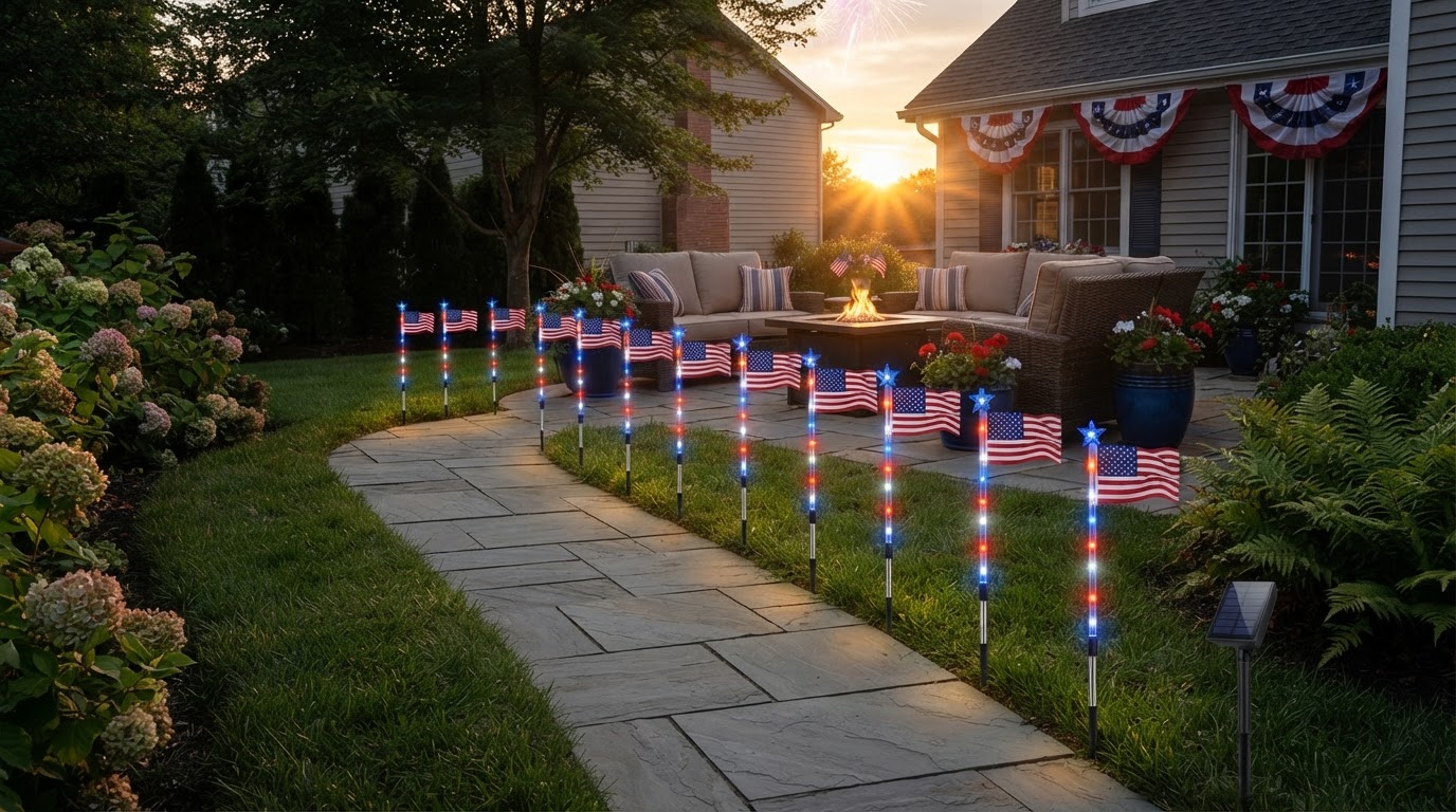How to Install Solar Patriotic Pathway Lights in 4 Easy Steps