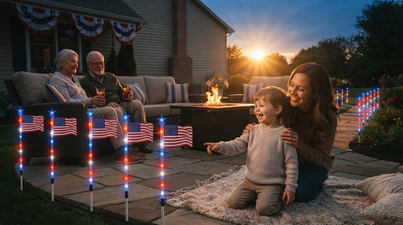 How to Install an American Flag Solarlights Top Mount?
