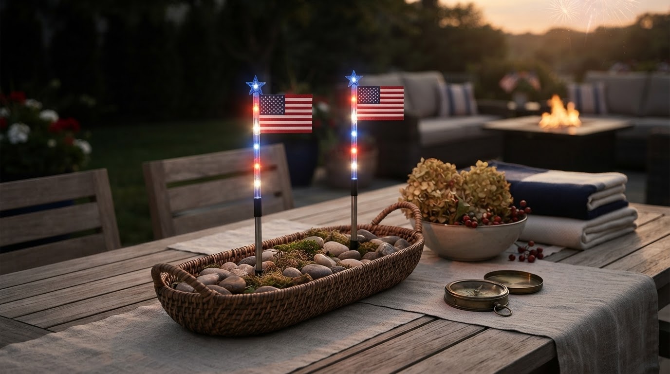 Optimizing American Flag Solarlights for Yard Displays