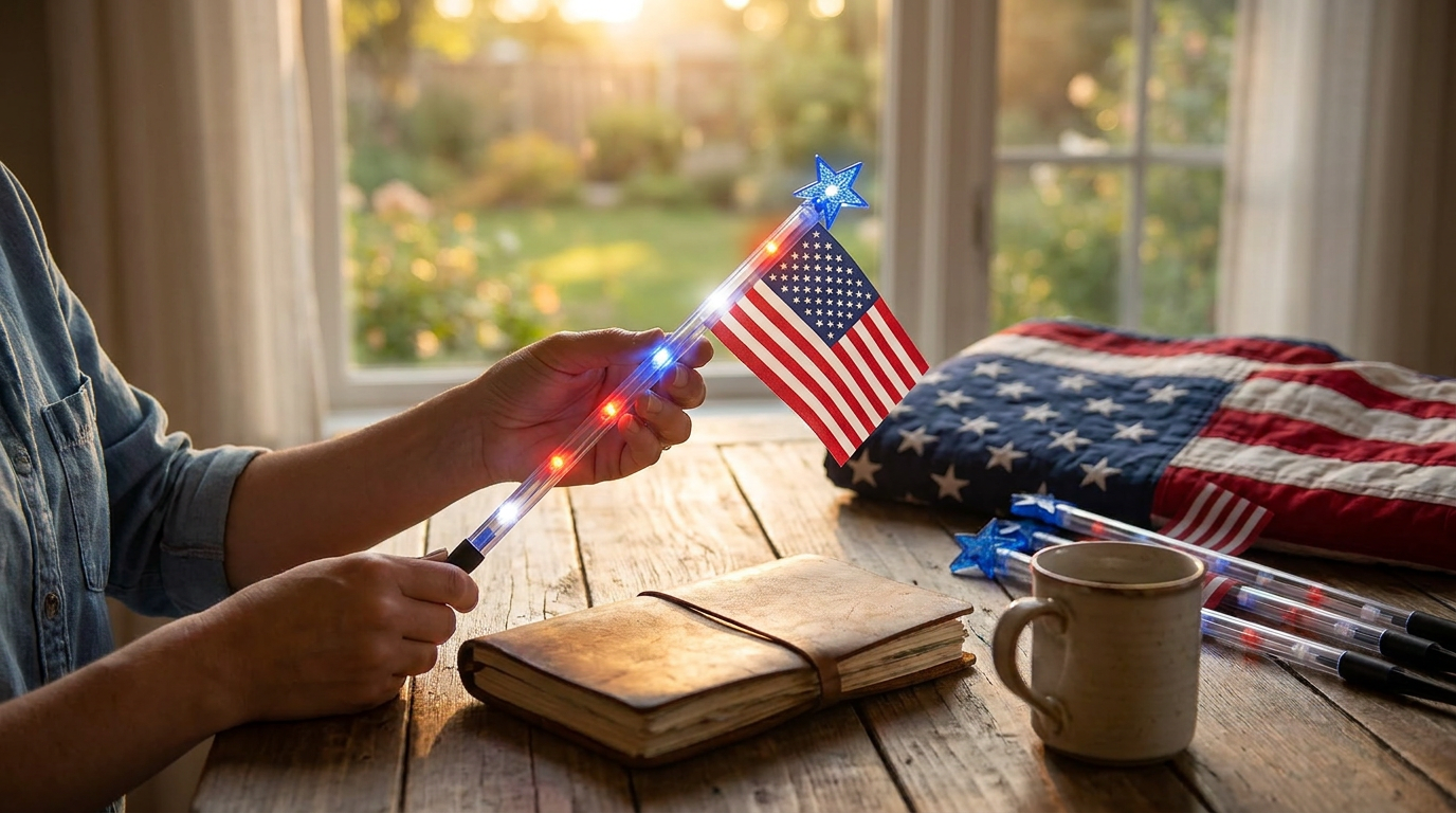 Field Testing American Flag Solarlights Performance