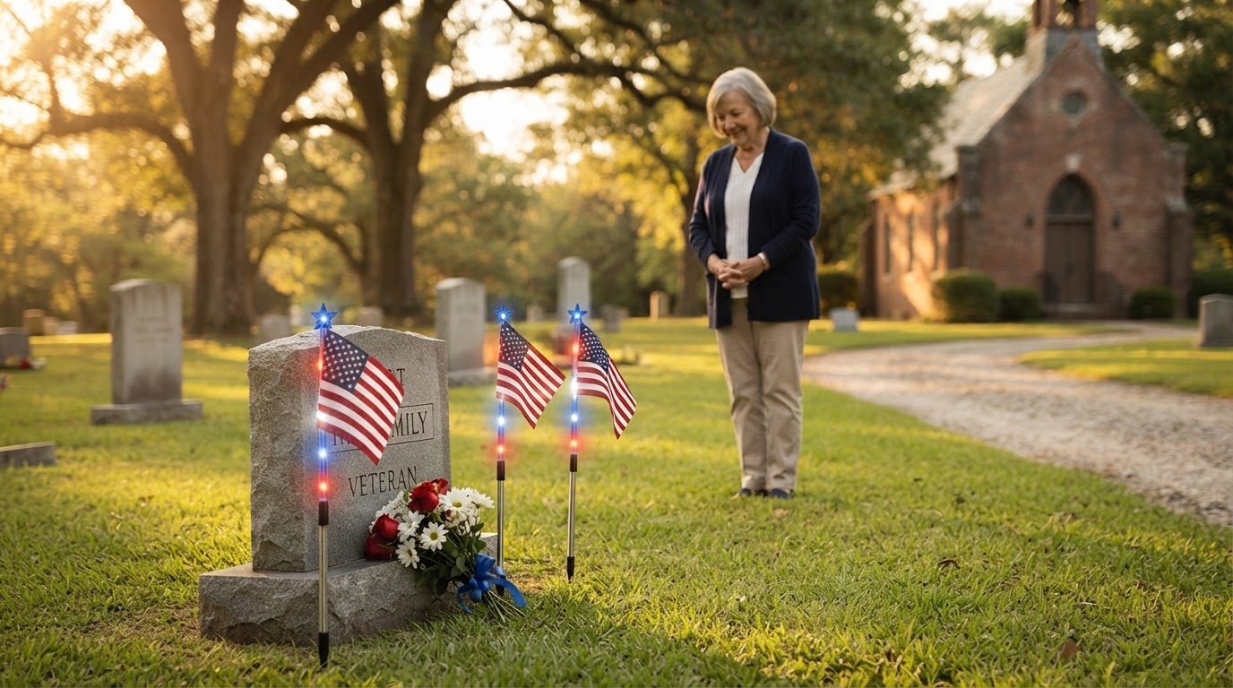 Can I Use American Flag Solarlights for Cemetery Tributes?
