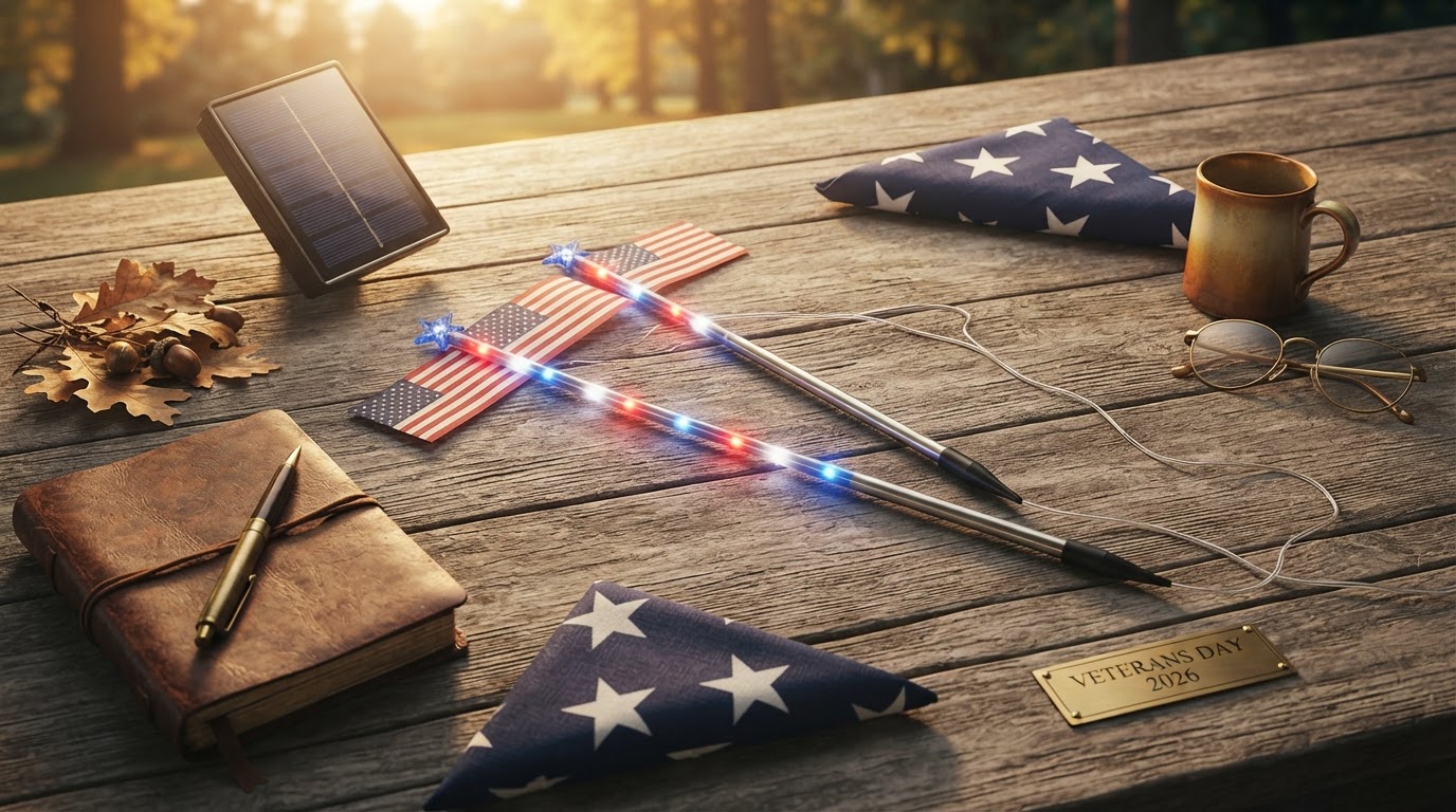 Selecting American Flag Solarlights for Veterans Day