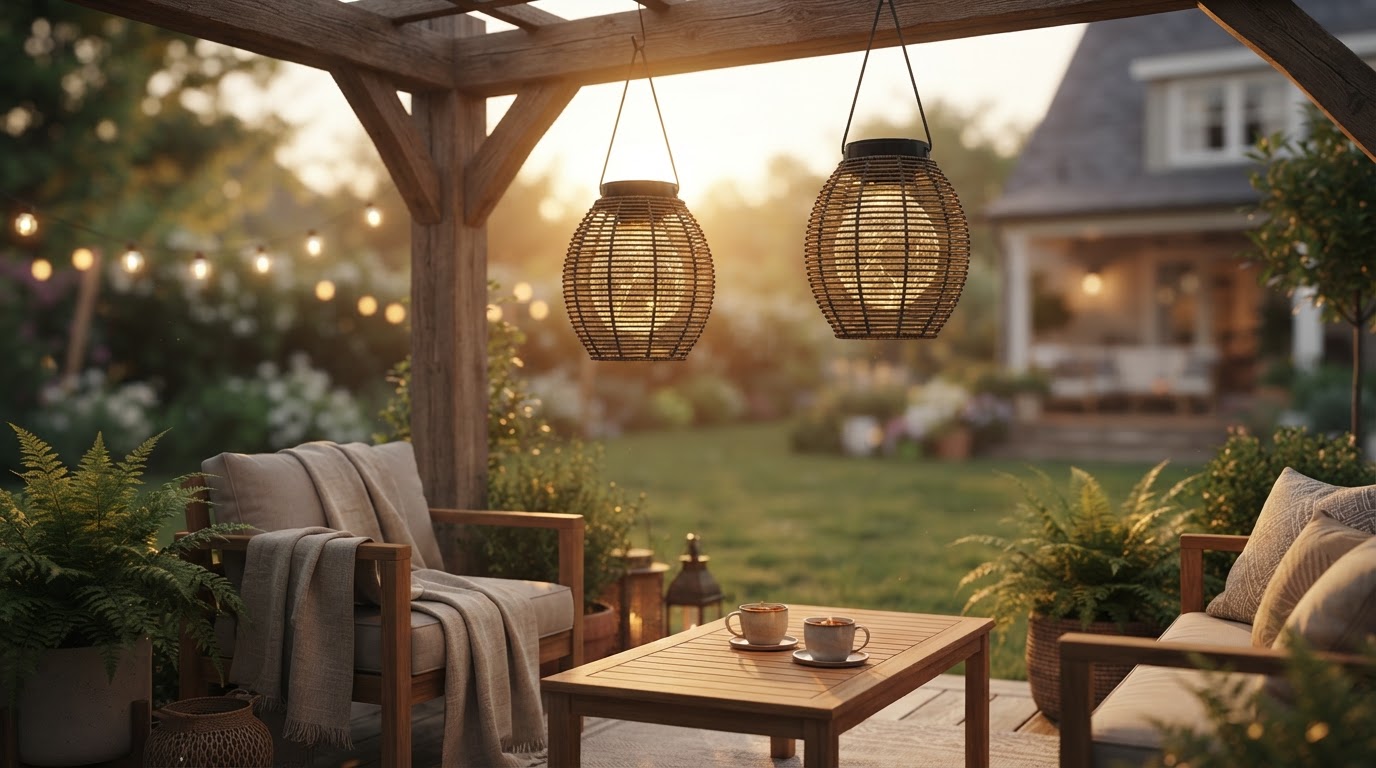 Kooper Rattan Lanterns Hit Record Low at Solar Hanging Lantern