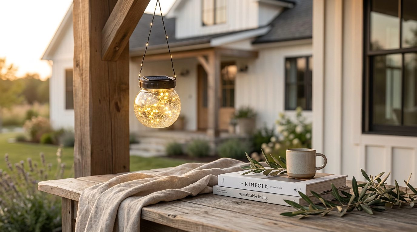 Solar Hanging Lantern Utility for Modern Farmhouse Porches