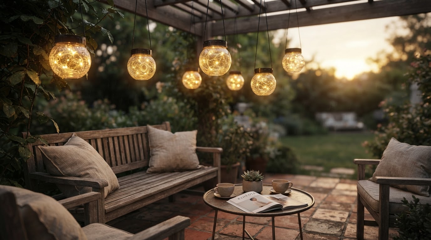 Slickdeals Lists Discounted IP65 Solar Hanging Lanterns