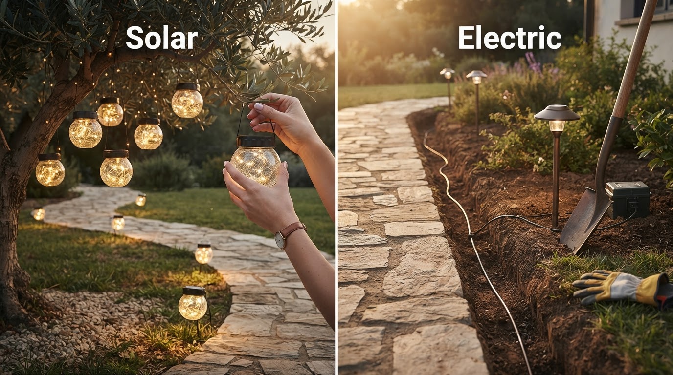Solar vs Electric Pathway Lights: Cost, Installation, and Brightness
