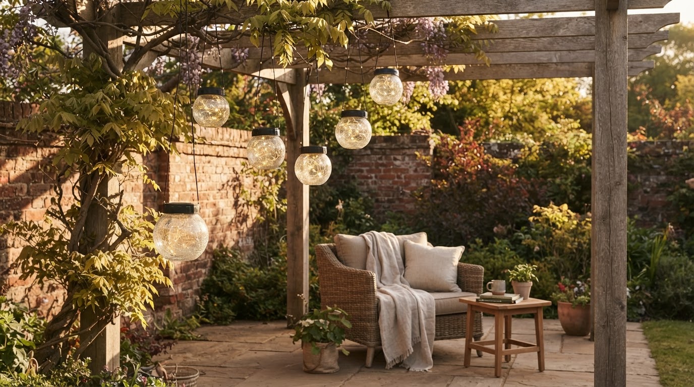 Where should I install a Solar Hanging Lantern pendant?